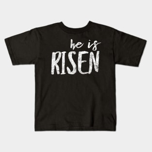 He Is Risen Cool Inspirational Easter Christian Kids T-Shirt